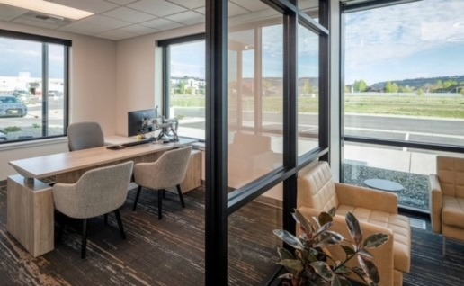 commercial carpet in office building